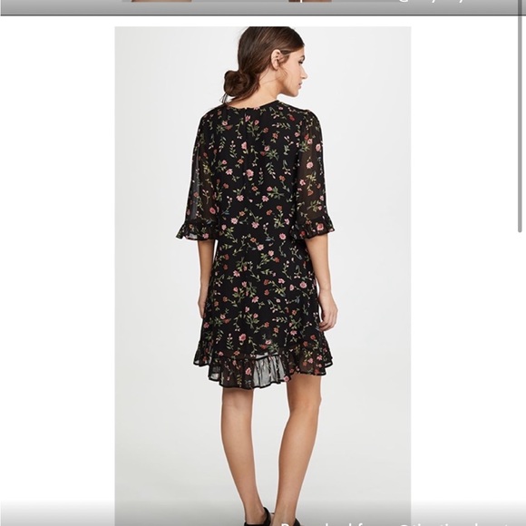 Like new Ganni Elm Georgette Mini Dress - Picture 3 of 4